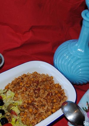 عکسی از دستور نخود پلو با نخود آبگوشتی