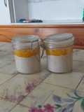Avena cocida sabor cheesecake de naranja
