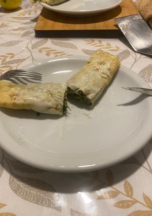 Una foto de Canelones de Verdura