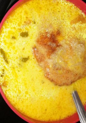 Una foto de Sopa de queso 🧀 o cuajada