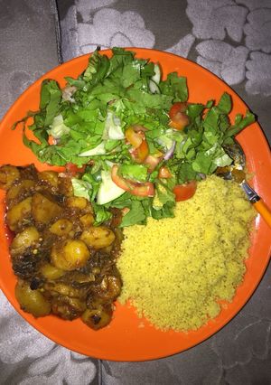 A picture of Couscous Nd potatoes soup.