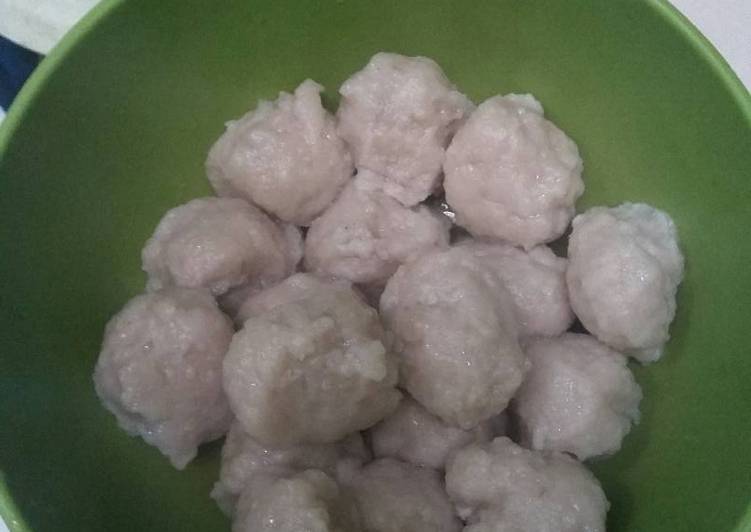 Bakso ayam simple with oat
