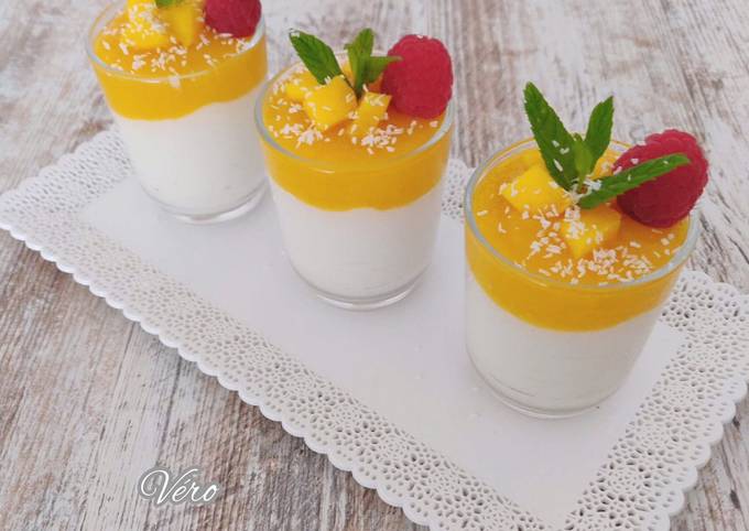 Panna cotta mangue/coco