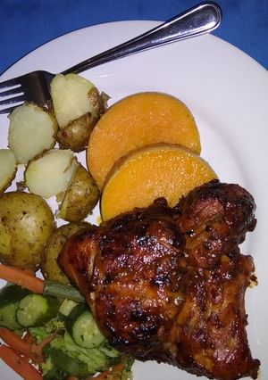 A picture of Chicken with a tangy flavour.