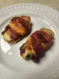 Brad's hot honey, shrimp, and mozzarella jalapeño poppers