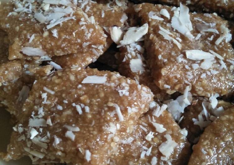 Easiest Way to Make Homemade Til burfee