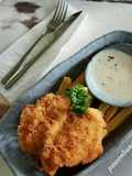 Chicken Schnitzel with Mushroom Sauce