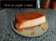 Una foto de tarta de cuajada