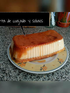Una foto de Tarta de cuajada y sobaos