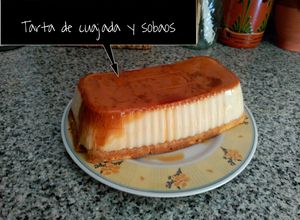 Una foto de Tarta de cuajada y sobaos