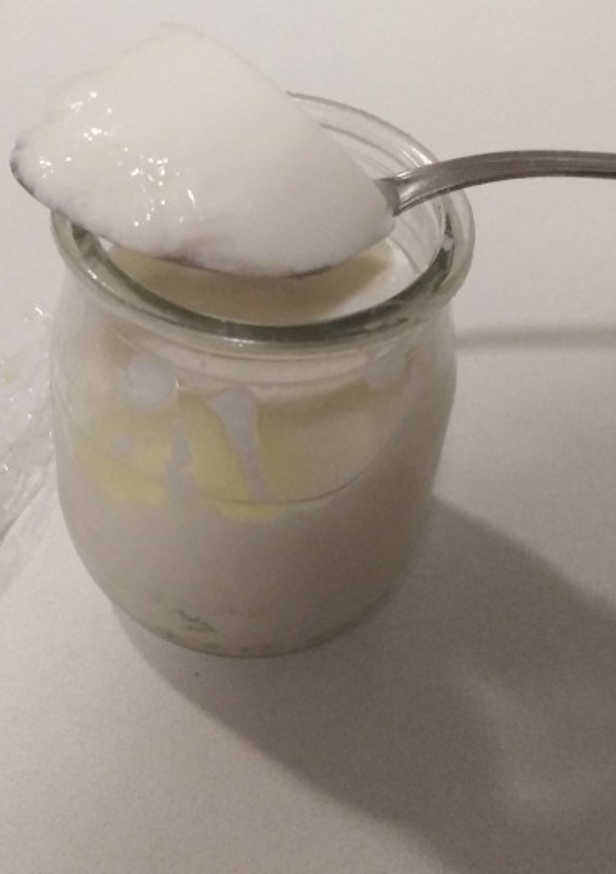Una foto de Yogur natural sin yogurtera