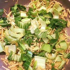 A picture of #salads#Crispy Bok choy salad.