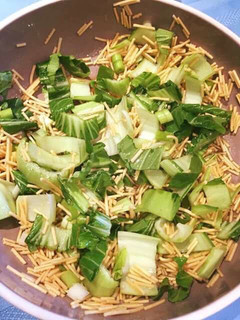 A picture of #salads#Crispy Bok choy salad.