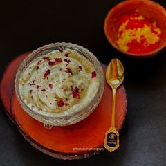 A picture of Thandai Shrikhand.