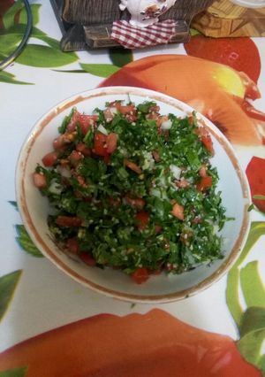 صورة لوصفة تبولة