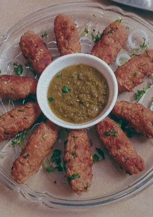 A picture of Beef Seekh kabab.