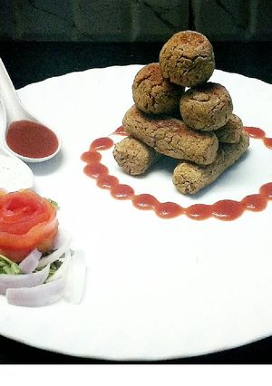 A picture of Baked Falafel.