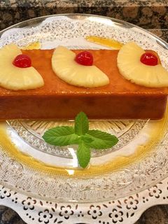 Una foto de Pudín de piña en almíbar