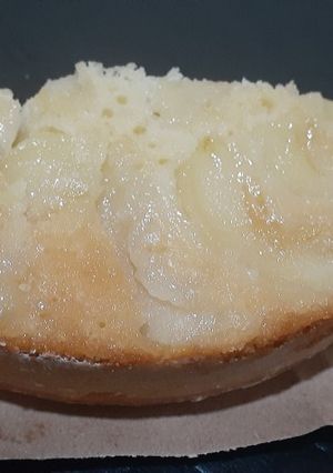 Una foto de Tarta de manzana invertida