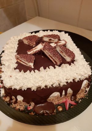 Kinder maxi king torta recept fotója