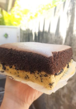 Foto resep Oreo Choco castella cake