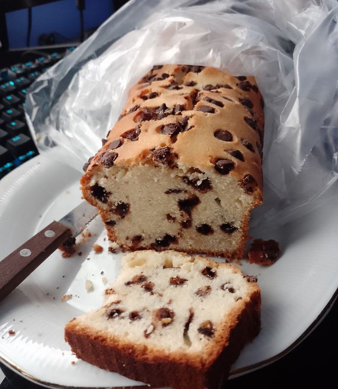 Una foto de Budín de Vainilla con Chips de Chocolate