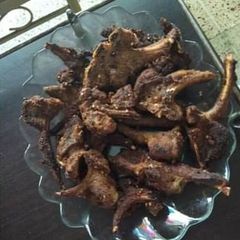 A picture of Fried Masala Mutton Chops.