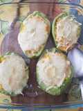 Chayotes rellenos de zanahoria
