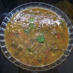 A picture of Amaranthus Dal/Thotakura Pappu.