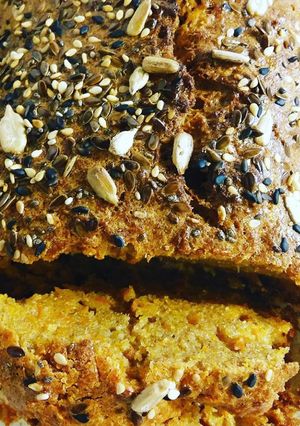 Una foto de Budín de naranja y zanahoria light