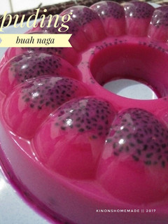 Foto resep Puding buah naga