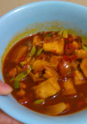 Foto resep Udang-tahu saos cabai merah