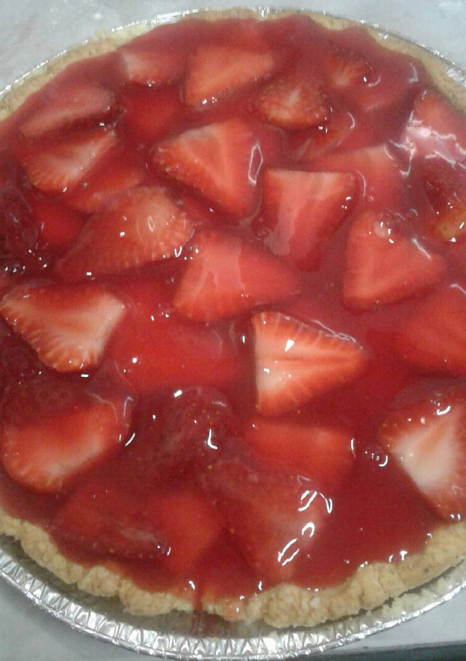 Una foto de Tarta de frutillas fácil