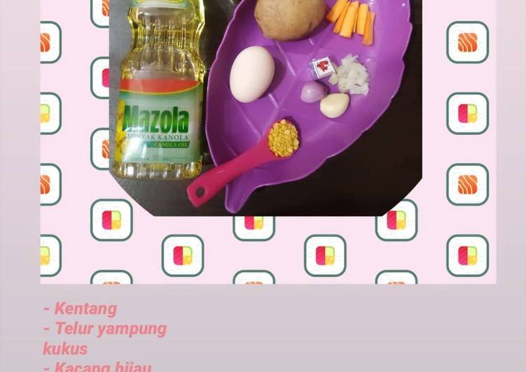 Resep Mpasi 6+ (Bubur telur yampung rebus) Enak dan Antiribet