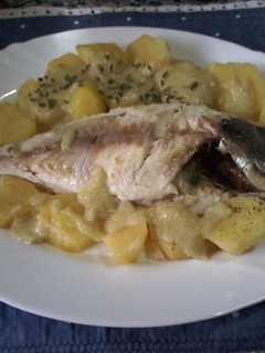 Una foto de Dorada al vapor con patatas con Thermomix 👍