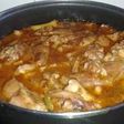 Pies de cerdo con salsa