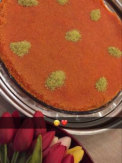 صورة لوصفة كنافه بالقشطة والجبنة