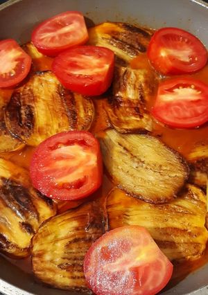 عکسی از دستور 😋 گوجه بادمجان 😋