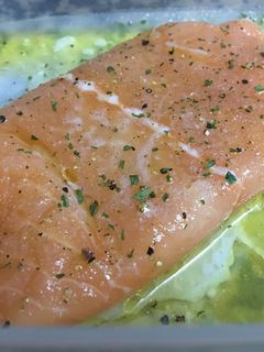 Una foto de Salmón al microondas 🐟