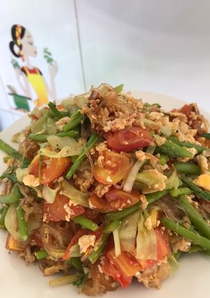 รูปของ ผัดวุ้นเส้นไข่ มังสวิรัติ