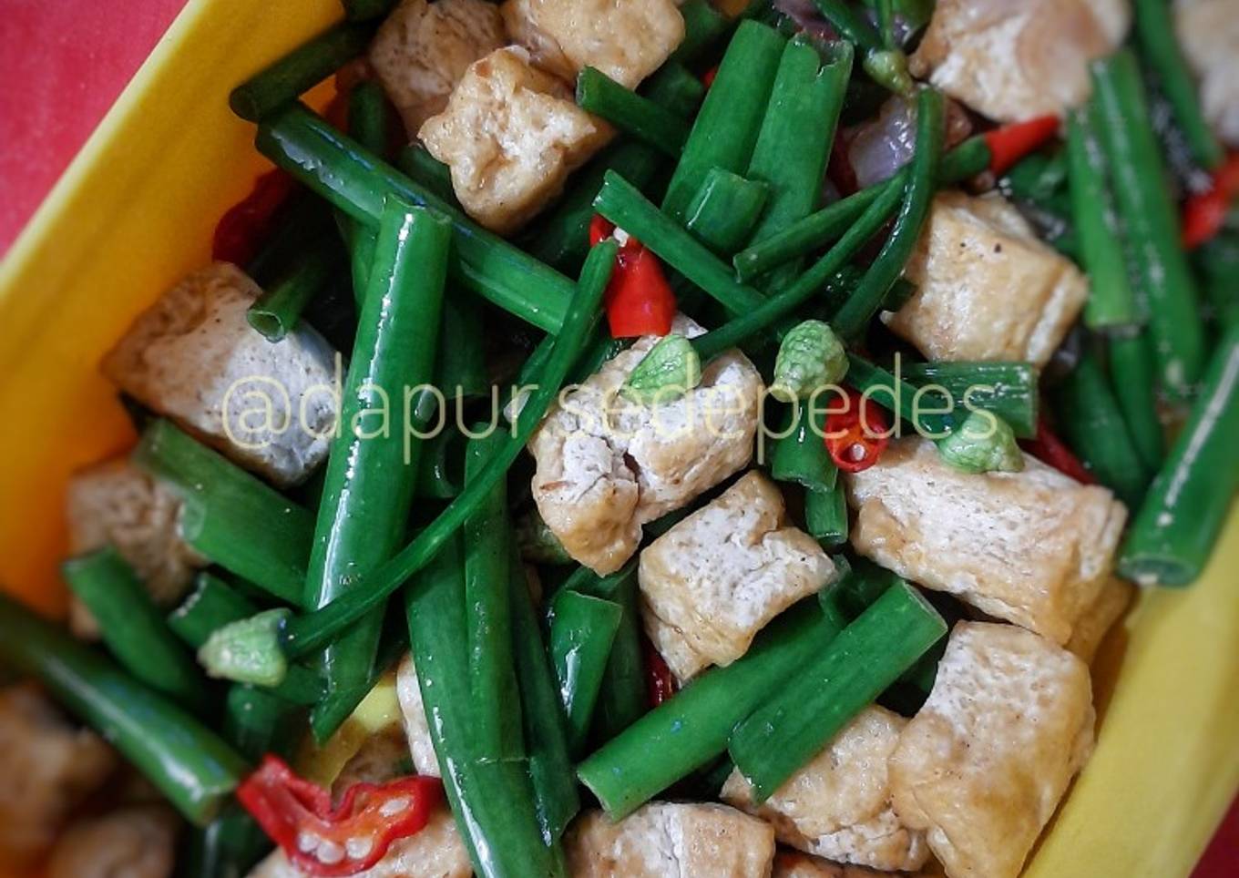 Tumis Tahu Bunga Bawang