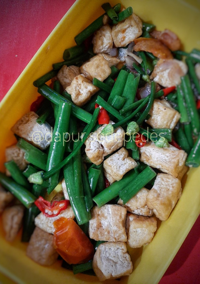 Foto resep Tumis Tahu Bunga Bawang