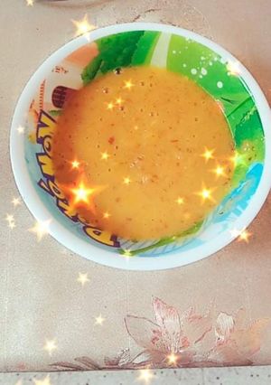 صورة لوصفة 🤤 بوري بالتمر والبرتقال لطفلتي الرضيعة 😍👼👶
