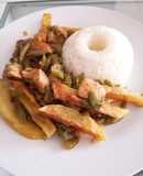 Saltado de vainitas con pollo☺️🍴
