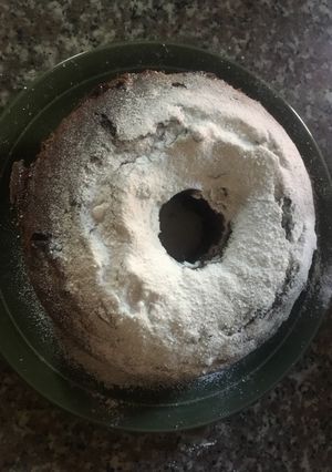 A picture of Cinnamon Banana Almond Raisin Cake.