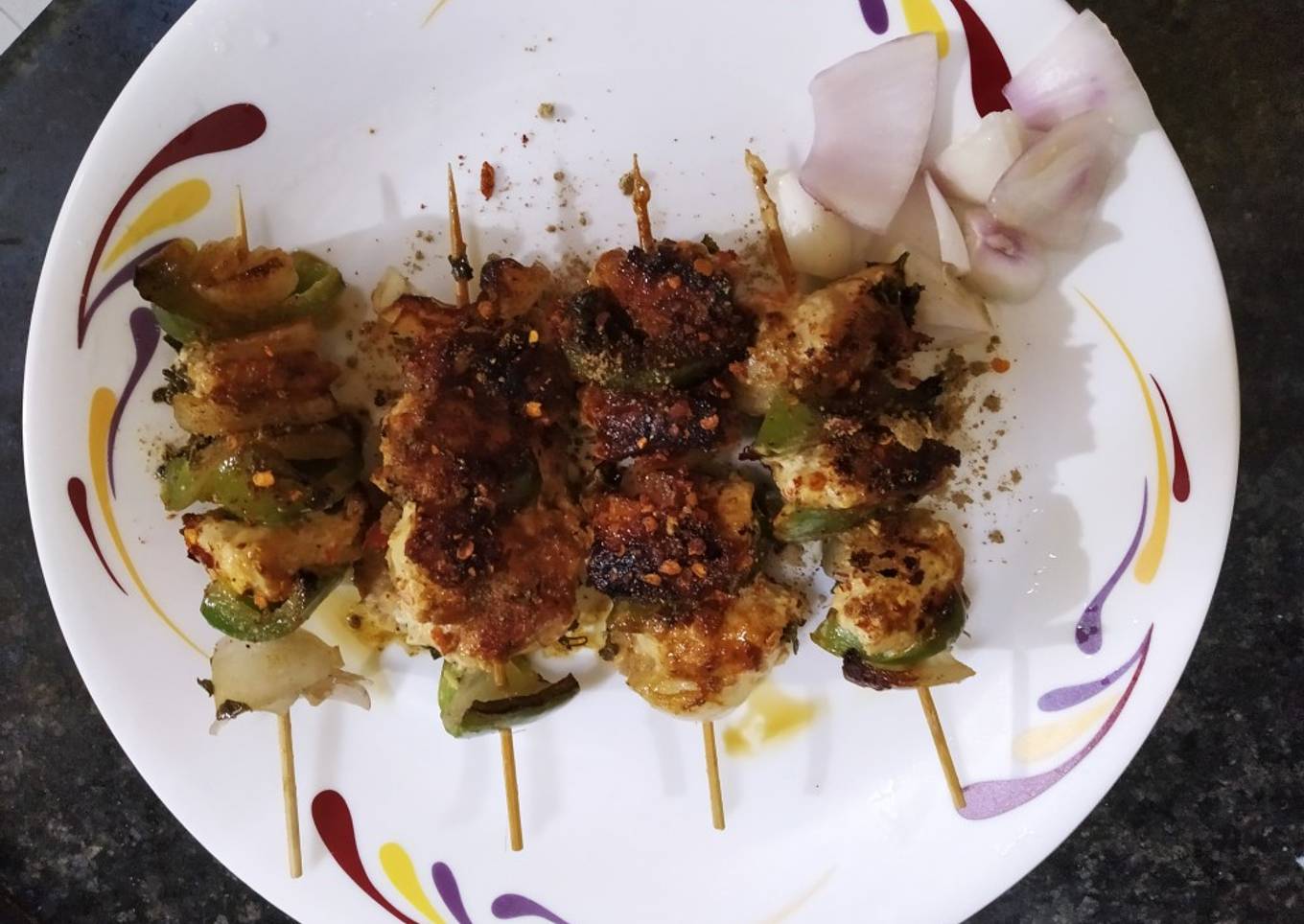 Methi chicken tikka kabab