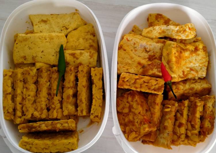 4. Tahu-Tempe Ungkep Pedas