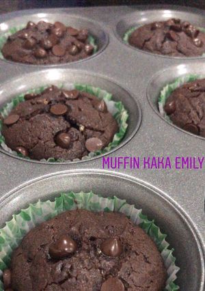 Foto resep Muffin Coklat Lembab Tanpa Seret