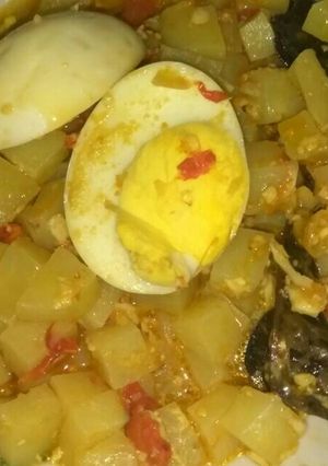 Foto resep Sambel goreng kentang n telur ala saya