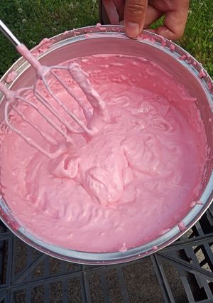 Málnahab recept fotója